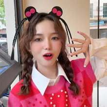 Load image into Gallery viewer, Funny Wig Braid Headband Interesting Practical Joke Hair Hoop Cute Cartoon Headwear For Girls Women Make-up Hair Accessories Cosplay Party Gifts

