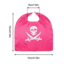 Load image into Gallery viewer, Kids Christmas Cosplay Costumes 1 Cape + 1 Mask Pirate Halloween Comic Cosplay Birthday Dress Up Costume Prop Party Performance Decoration
