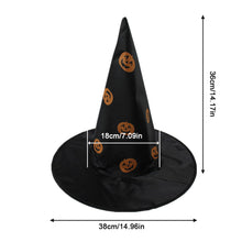 Load image into Gallery viewer, Halloween Magician Hat Pentagram Hat Stage Dress Up Costume Props Wizard Hat Kids Happy Halloween Party Favors Hats
