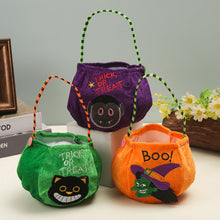 Load image into Gallery viewer, Halloween Pumpkin Candy Bag Gift Storage Bag Trick Or Treat Pumpkin Ghost Bags Skeleton Bat Halloween Supplies
