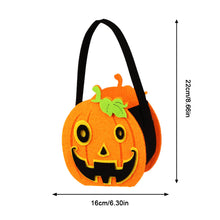 Load image into Gallery viewer, Halloween Pumpkin Candy Bag Gift Storage Bag Trick Or Treat Pumpkin Ghost Bags Skeleton Bat Halloween Supplies
