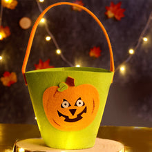 Load image into Gallery viewer, Halloween Pumpkin Candy Bag Gift Storage Bag Trick Or Treat Pumpkin Ghost Bags Skeleton Bat Halloween Supplies
