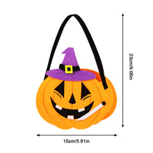 Load image into Gallery viewer, Halloween Pumpkin Candy Bag Gift Storage Bag Trick Or Treat Pumpkin Ghost Bags Skeleton Bat Halloween Supplies
