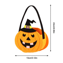 Load image into Gallery viewer, Halloween Pumpkin Candy Bag Gift Storage Bag Trick Or Treat Pumpkin Ghost Bags Skeleton Bat Halloween Supplies

