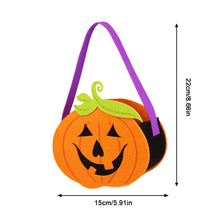 Load image into Gallery viewer, Halloween Pumpkin Candy Bag Gift Storage Bag Trick Or Treat Pumpkin Ghost Bags Skeleton Bat Halloween Supplies
