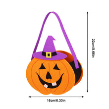 Load image into Gallery viewer, Halloween Pumpkin Candy Bag Gift Storage Bag Trick Or Treat Pumpkin Ghost Bags Skeleton Bat Halloween Supplies

