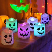 Load image into Gallery viewer, 6Pcs Halloween Electronic Candle Lights LED Decorative Flameless Flashing Led Candles Lamp For Party Home Desktop Decor
