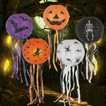 Load image into Gallery viewer, Halloween Paper Lantern Hanging Creative Spooky Funny Halloween Hanging Props Garden Party Decor Supplies
