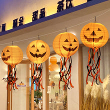 Load image into Gallery viewer, Halloween Paper Lantern Hanging Creative Spooky Funny Halloween Hanging Props Garden Party Decor Supplies
