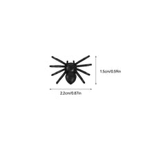 Load image into Gallery viewer, 100pcs Halloween Spiders Decorations Small Black Luminous Plastic Spiders Haunted House Spider Decoration Simulation Tricky Toy
