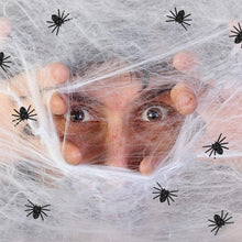 Load image into Gallery viewer, 100pcs Halloween Spiders Decorations Small Black Luminous Plastic Spiders Haunted House Spider Decoration Simulation Tricky Toy
