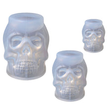 Load image into Gallery viewer, Halloween Skull Resin Molds 3D Pumpkin Epoxy Mold Silicone Mould Ghost Mold for Skull Candlestick Mold DIY Craft Making Decoration
