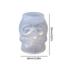 Load image into Gallery viewer, Halloween Skull Resin Molds 3D Pumpkin Epoxy Mold Silicone Mould Ghost Mold for Skull Candlestick Mold DIY Craft Making Decoration
