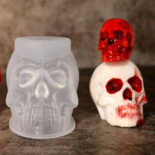 Load image into Gallery viewer, Halloween Skull Resin Molds 3D Pumpkin Epoxy Mold Silicone Mould Ghost Mold for Skull Candlestick Mold DIY Craft Making Decoration
