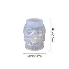 Load image into Gallery viewer, Halloween Skull Resin Molds 3D Pumpkin Epoxy Mold Silicone Mould Ghost Mold for Skull Candlestick Mold DIY Craft Making Decoration
