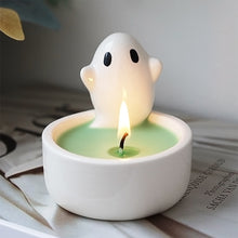 Load image into Gallery viewer, Ceramics Ghost Candle Holder Halloween Candle Holder Wedding Table Decor Candlestick Holder Aroma Holder for Home Party Decor
