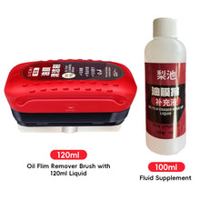 Load image into Gallery viewer, Car Glass Oil Film Remover Cleaning Brush Car Glass Glossy Powerful Car Windshield Cleaner Car Window Glass Cleaner Removes Dirt Sponge
