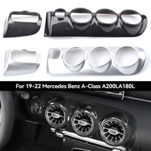 Load image into Gallery viewer, 2Pcs Car Front Air Conditioning Vent Cover Trim Frame Stickers Carbon Fiber Patten For Mercedes Benz A200L A180l 2019-2022
