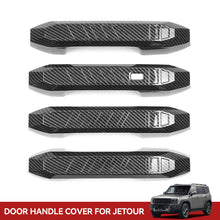 Load image into Gallery viewer, 4Pcs Car Door Handle Trim External Protective Stickers Carbon Fiber Accessories For Chery Jetour Traveller T2 2023 2024
