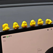 Load image into Gallery viewer, 3Pcs/6Pcs Car Center Console Dashboard Navigator Screen Decoration Mini Yellow Chicks Ornaments Auto Interior Accessories For Computer Display
