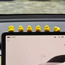 Load image into Gallery viewer, 3Pcs/6Pcs Car Center Console Dashboard Navigator Screen Decoration Mini Yellow Chicks Ornaments Auto Interior Accessories For Computer Display
