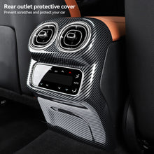 Load image into Gallery viewer, Car Rear Air Conditioning Outlet Vent Cover Trim Sticker Accessories Carbon Fiber Patten ABS Style For Mercedes Benz glc300l 2023

