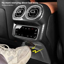 Load image into Gallery viewer, Car Rear Air Conditioning Outlet Vent Cover Trim Sticker Accessories Carbon Fiber Patten ABS Style For Mercedes Benz glc300l 2023

