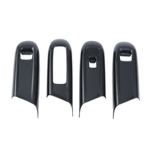Load image into Gallery viewer, 4Pcs/Set Car Interior Door Window Glass Lifting Panel Modification Glass Button Decorative Stickers Carbon Fiber For Mercedes Benz E260L E300L 2024 LHD
