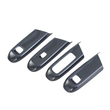Load image into Gallery viewer, 4Pcs/Set Car Interior Door Window Glass Lifting Panel Modification Glass Button Decorative Stickers Carbon Fiber For Mercedes Benz E260L E300L 2024 LHD
