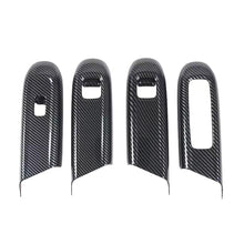 Load image into Gallery viewer, 4Pcs/Set Car Interior Door Window Glass Lifting Panel Modification Glass Button Decorative Stickers Carbon Fiber For Mercedes Benz E260L E300L 2024 LHD
