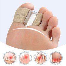 Load image into Gallery viewer, SEBS Breathable Soft Double Hole Toe Splitter Washable Reusable Thumb Valgus Corrector Big Foot Bone Overlap Toe Separator Foot Care
