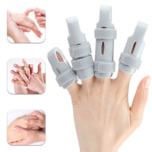 Load image into Gallery viewer, Finger Fixed Clamp Adjustable Finger Support Protective Cover Breathable Comfortable Finger Splint Five Finger Fixed Support Trainer
