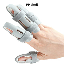 Load image into Gallery viewer, Finger Fixed Clamp Adjustable Finger Support Protective Cover Breathable Comfortable Finger Splint Five Finger Fixed Support Trainer
