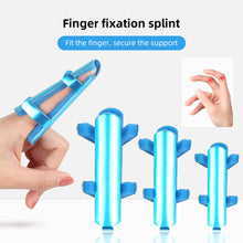 Load image into Gallery viewer, Aluminum Alloy Finger Fixing Clamp Comfortable Reusable Finger Fracture Fixation Strap Finger Fixed Support Splint Protective Cover
