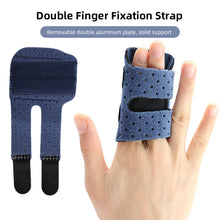 Load image into Gallery viewer, Finger Fixed Strap Double Finger Aluminum Strip Fixed Support Strap Adjustable Finger Fixed Clamp Finger Fixed Support Protective Cover
