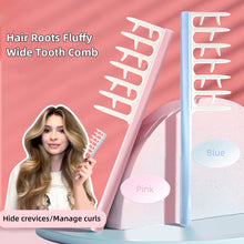 Load image into Gallery viewer, Hairroot Fluffy Comb Wide Toothed Styling Comb Hide Hairline Comb Messy Hair Durable Anti-static Comb Hair Styling Tool

