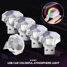 Load image into Gallery viewer, USB Car Interior Ambient Atmosphere Light LED Decorative Signal Lights Auto Reading Lamp Decorations
