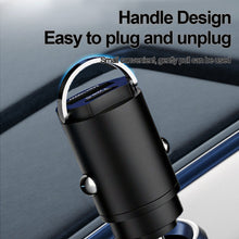 Load image into Gallery viewer, 200W Mini Car Dual Port USB Charger Lighter Fast Charging Cigarette Lighter Socket 100w PD Usb Type C Dual Ports Invisible Metal Charger
