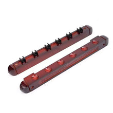 Load image into Gallery viewer, 1PC Six-Hole Solid Wood Snap-On Wall Mount Pool Cue Holder Prevent The Pool Cue From Deforming Billiard Supplies Accessories
