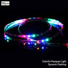Load image into Gallery viewer, 1Pc 90cm 90SMD Motorcycle Decroation LED Colorful Light Strip 3528 Flexible Tape Rope Stripe Ray Tape Lamp Car Interior Atmosphere Lights 12V
