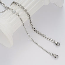 Load image into Gallery viewer, 2Pcs/pair Fashion Stainless Steel Couple Bracelets Heart Charm Creative Chain Bracelets Jewelry Gift For Women Men
