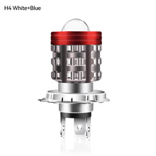 Load image into Gallery viewer, Motorcycle Headlight LED H4/H6 BA20D Hi/Low Dual Colors with Angel Devil Eyes Headlight Projector Lens Bulb Motor Driving Lights DRL Scooter Front Lamp
