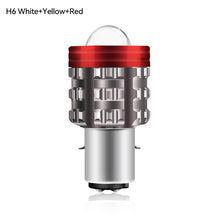 Load image into Gallery viewer, Motorcycle Headlight LED H4/H6 BA20D Hi/Low Dual Colors with Angel Devil Eyes Headlight Projector Lens Bulb Motor Driving Lights DRL Scooter Front Lamp
