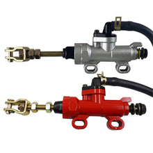 Load image into Gallery viewer, Motorcycle Rear Brake Pump Foot Hydraulic Refit Rear Brake Master Cylinder Pump with Tube For Suzuki Kawasaki Honda
