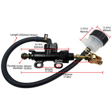 Load image into Gallery viewer, Motorcycle Rear Brake Pump Foot Hydraulic Refit Rear Brake Master Cylinder Pump with Tube For Suzuki Kawasaki Honda
