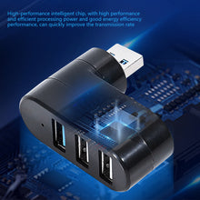 Load image into Gallery viewer, USB 2.0 Hub USB Hub 2.0 Multi USB Splitter Hub Rotatable 3 Port Multiple Expander Splitter Mini USB 2.0 Hub Computer Accessories
