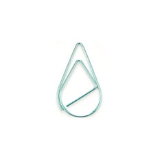 Load image into Gallery viewer, 100Pieces Metal Material Drop Shape Paper Clips Gold Silver Color Kawaii Cute Bookmark Clip Stationery Office School Supplies
