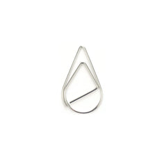 Load image into Gallery viewer, 100Pieces Metal Material Drop Shape Paper Clips Gold Silver Color Kawaii Cute Bookmark Clip Stationery Office School Supplies
