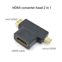 Load image into Gallery viewer, HDMI-Compatible Adapter 90 270 Degree Right Angle Male to Female Converter 4K HD Connector Mini / Micro HDMI-Compatible Extender
