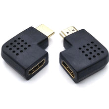 Load image into Gallery viewer, HDMI-Compatible Adapter 90 270 Degree Right Angle Male to Female Converter 4K HD Connector Mini / Micro HDMI-Compatible Extender
